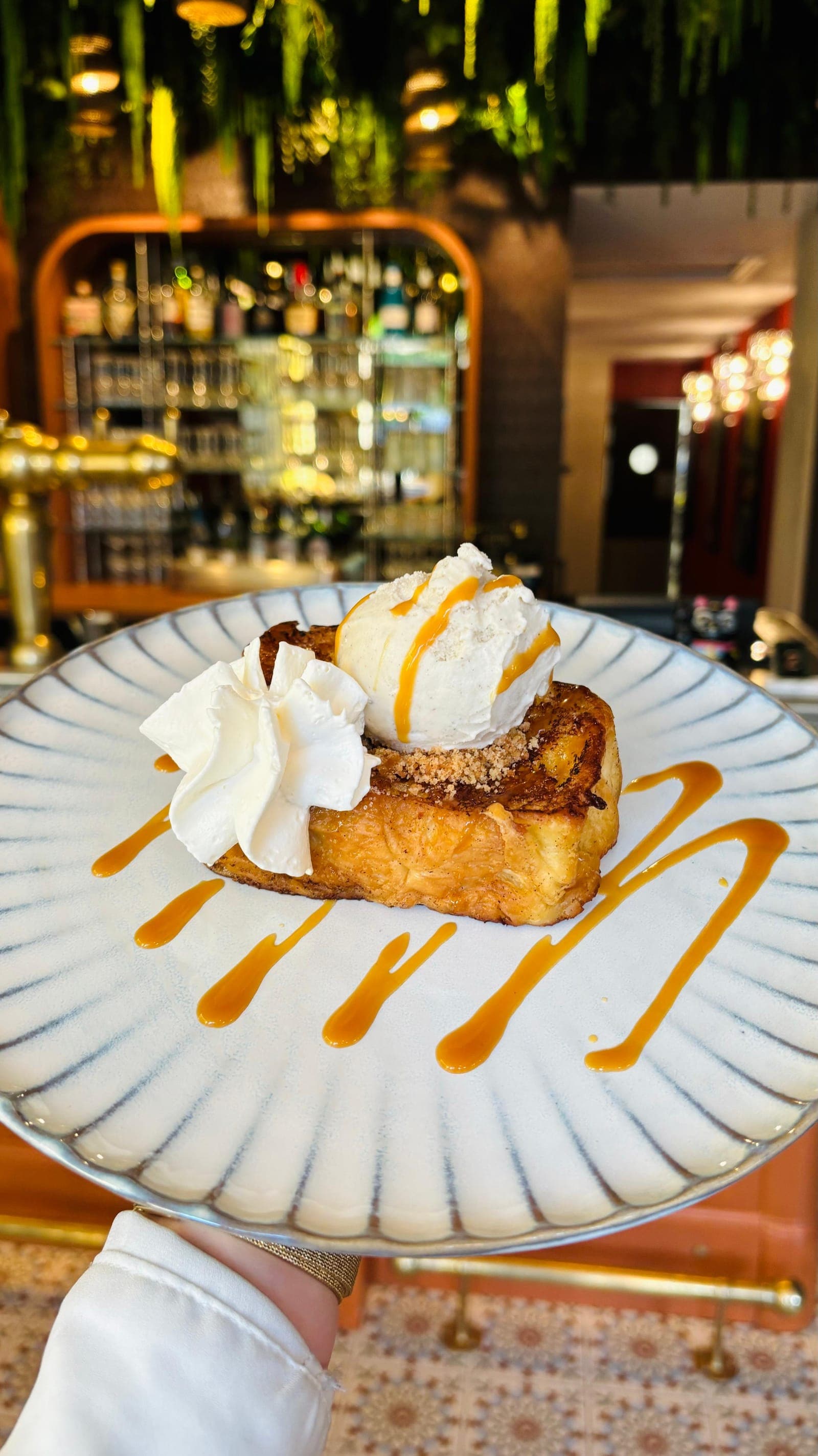 Brioche perdue, glace vanille